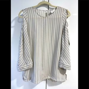 Sandro Manga Striped Blouse Size 2